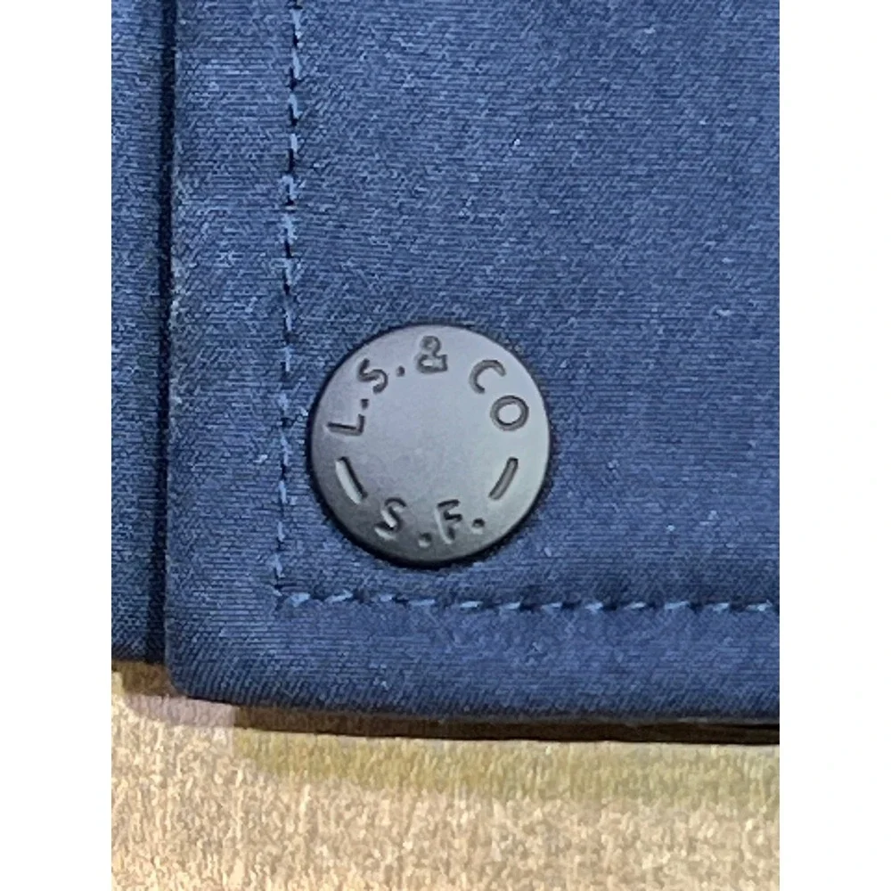 Levi Strauss Mens Navy Blue‎ Sherpa Lined Hooded Softshell Bomber Jacket L